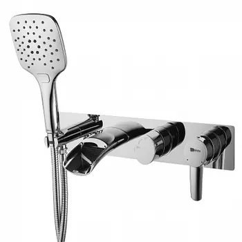 Смеситель встраиваемый Lemark Atlantiss LM3224C для ванны и душа встраиваемый, с 3-функциональной ле