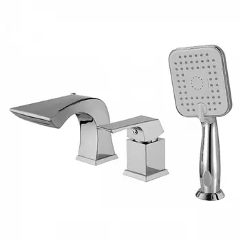 Смеситель встраиваемый Lemark Unit LM4545C для ванны на 3 отверстия, с аксессуарами, хром