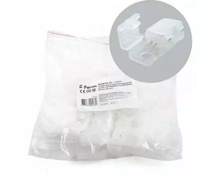 Соединитель лент линейный жесткий Feron LD117 23079