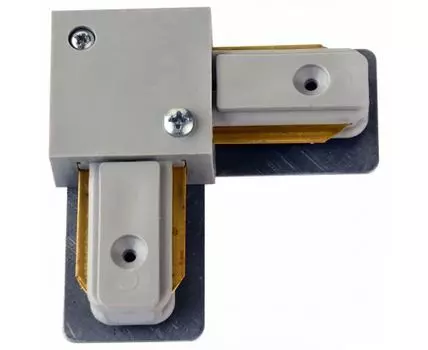 Соединитель с токопроводом угловой L-образный для треков Horoz Electric L Connector HRZ00000908