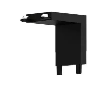 Соединитель угловой внутренний для треков накладных Aployt Magnetic track 48 APL.0181.00.02