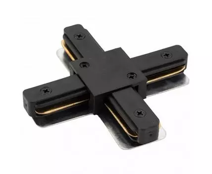 Соединитель X-образный для треков Denkirs DK Track Black TR1104-BK