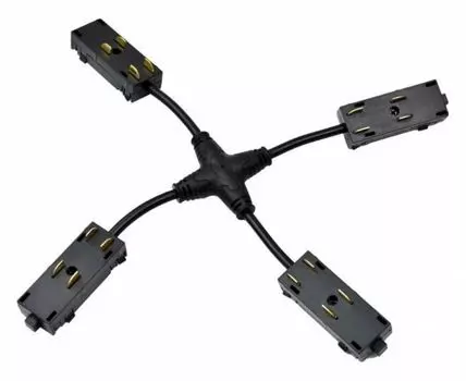 Соединитель X-образный для треков накладных Aployt Magnetic track 220 APL.0280.00.05