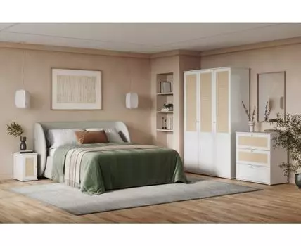 Спальня модульная Алвис White