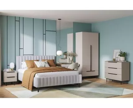 Спальня модульная Квелен-1 Latte