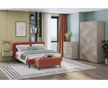 Спальня модульная Шелтон-1 Latte