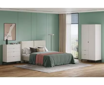 Спальня модульная Трейвис-3 Milk