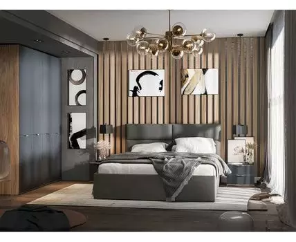 Спальный гарнитур Грегори (Серый)