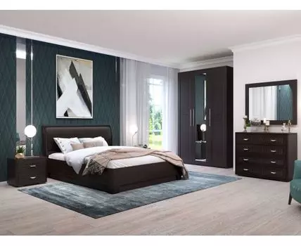 Спальный гарнитур Парма (Коричневый)