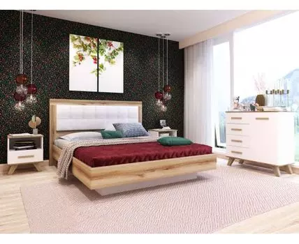 Спальный гарнитур Вега Скандинавия (Белый)