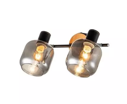 Спот HUGGE (черный, хром, 16)