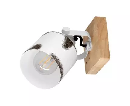 Спот KILBURN, 1X40W (E27), L120, B185, H160, дерево, коричневый/сталь, 43921