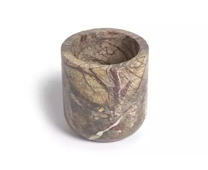 Стакан для зубных щеток Spalsh из бежевого мрамора