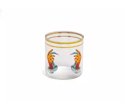 Стакан Toiletpaper Glasses (прозрачный, золотистый, 8,5)