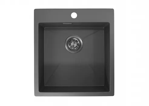 Стальная кухонная мойка Granula GR-4600 графит матовый