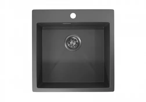 Стальная кухонная мойка Granula GR-5151 графит матовый