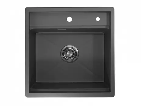 Стальная кухонная мойка Granula KS-5051 графит матовый
