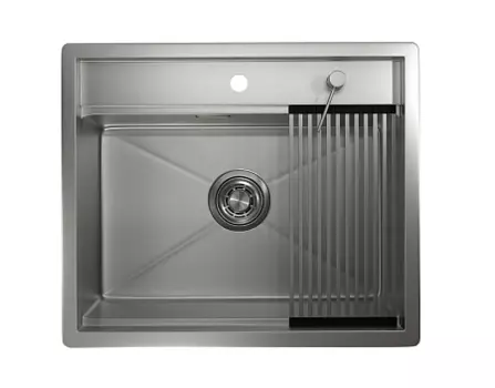 Стальная кухонная мойка Granula KS-6051 сталь матовая