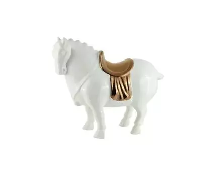 Статуэтка декоративная Белый скакун (Белый)