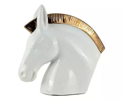 Статуэтка декоративная "Буцефал" (25, Белый, 24)