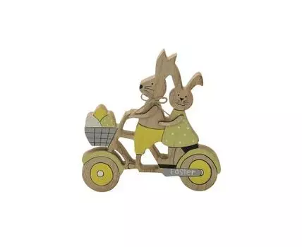 Статуэтка Rabbits on Bike (Зеленый, 12)