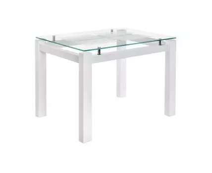 Стеклянный стол Бран белое дерево (100)