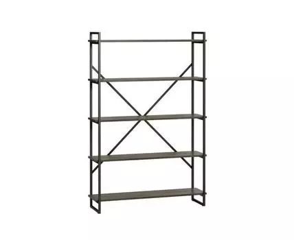 Стеллаж Бервин 5 (Серый, 120)