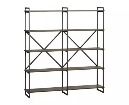 Стеллаж Бервин 7 (Серый, 160)