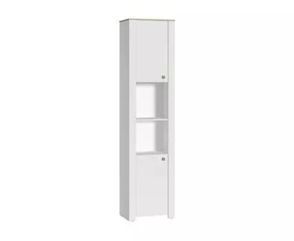 Стеллаж Джастин 16.306 белый PE шагрень / дуб белый exclusive OW D4430