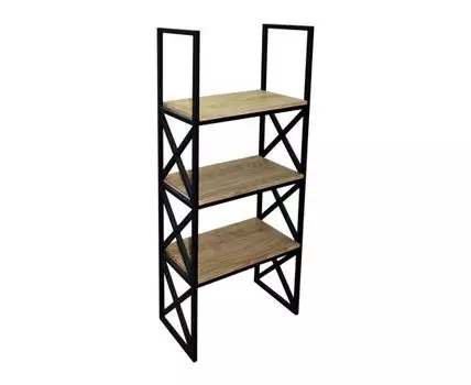 Стеллаж Форм (140 см, 30 см, Без задней стенки, Коричневое дерево, 60 см)
