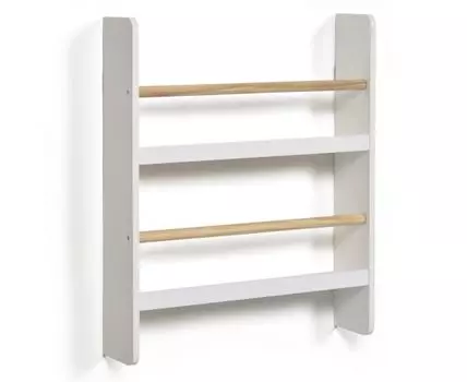 Стеллаж Gopi из массива сосны FSC с натуральной и белой отделкой 50 x 60 см