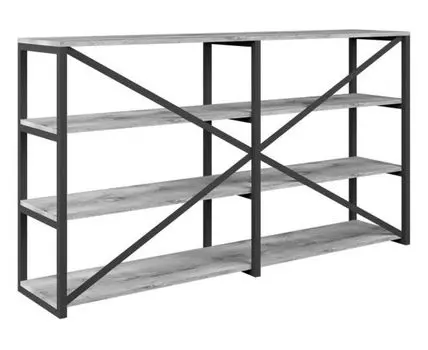 Стеллаж Итла (90 см, 35 см, Без задней стенки, Светлое дерево, 160)