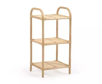 Стеллаж из ротанга Ormela с натуральной отделкой 40 x 81 см