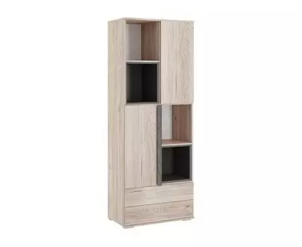 Стеллаж Лайк (170 см, 40 см, С вкладышем, С задней стенкой, Серый, 70 см)