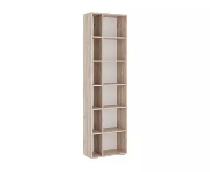 Стеллаж Лайк (210, 30 см, С задней стенкой, Светлое дерево, 54)