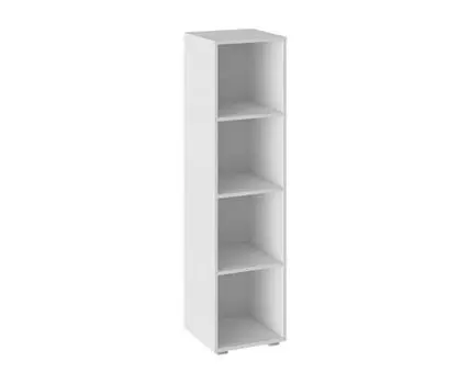 Стеллаж Литл (140 см, 35 см, С задней стенкой, Белый, 30 см)
