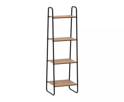 Стеллаж Скандинавия (150 см, 40 см, Без задней стенки, Черный, 450 мм)