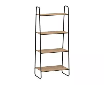 Стеллаж Скандинавия (150 см, 40 см, Без задней стенки, Черный, 650 мм)