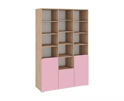 Стеллаж в детскую Калейдоскоп (202, 46, Напольные, Розовый, 132.1)