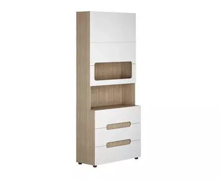 Стеллаж в детскую Палермо Юниор (207.8, 38.1, Напольные, Белый, 90.2)