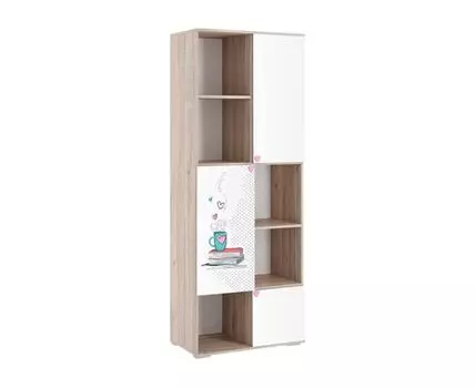Стеллаж в детскую Ренни (176, 42, С доводчиками, Напольные, Белый, 71)