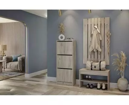 Стенка для прихожей Лофт 117.11