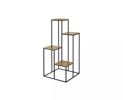 Стойка для цветов (бежевый, черный, 40)