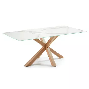 Стол Arya 180x100 керамика Kalos Blanco