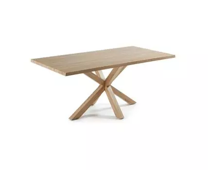 Стол Arya 200x100 дуб со стальными ножками под дерево