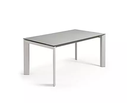 Стол Atta160 (220) x90 серый керамика