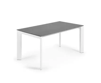 Стол Atta 160 (220) x90 белый керамический