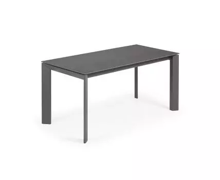 Стол Atta 160 (220) x90 графит керамический