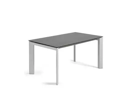 Стол Atta 160 (220) x90 серый керамический