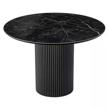 Стол Aura D110, керамогранит Wacom, чёрный